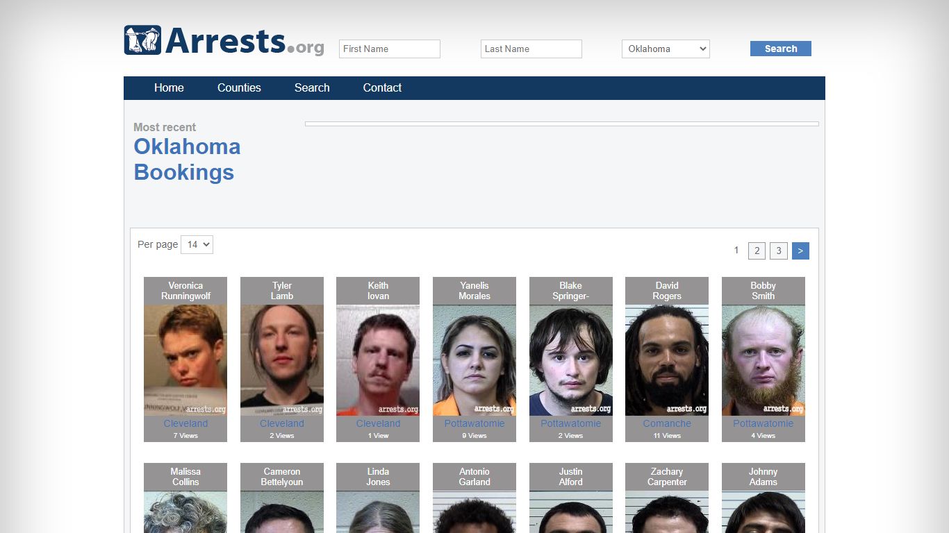 Oklahoma Arrests and Inmate Search